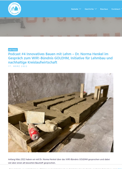 Podcast Schwemme e.V. - Innovatives Bauen mit Lehm - 17.03.2022