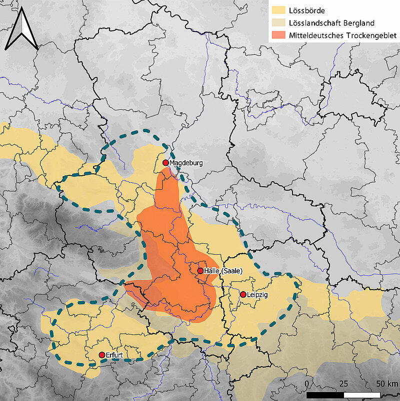 WIR!-Region Mitteldeutschland (grün gestrichelt)